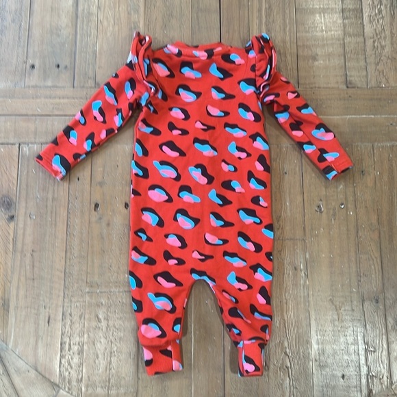 Romey loves Lulu red leopard zip front romper - Picture 5 of 5